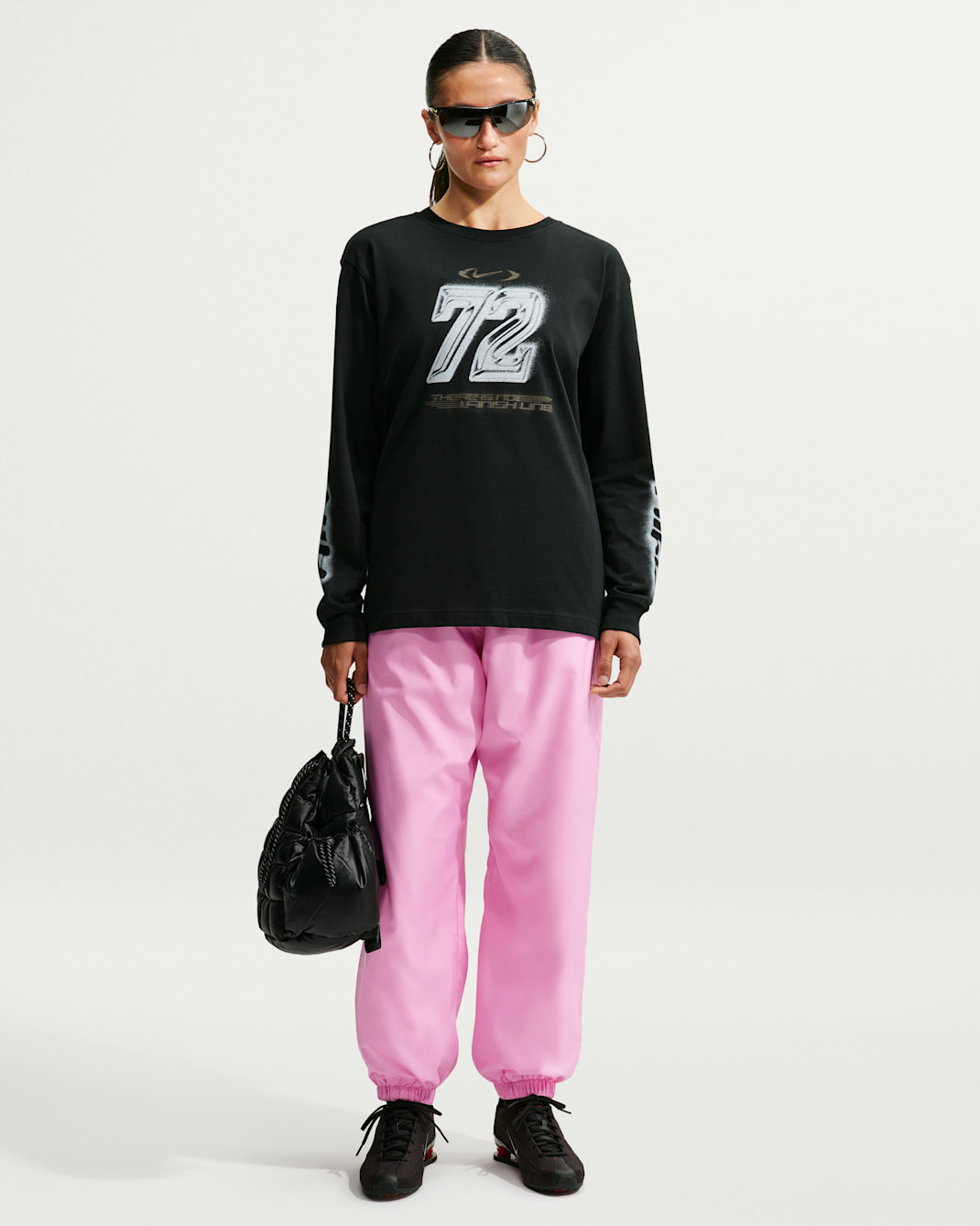 Nike Sportswear Women's Loose Mid-Rise UV Joggers - Pink Rise/Sail