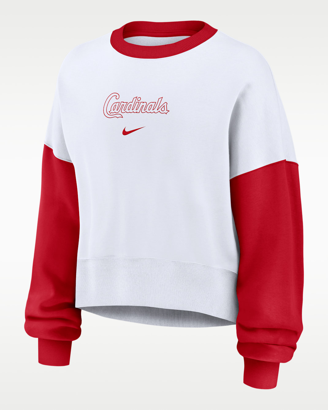 St. Louis Cardinals Primary Women's Nike MLB Pullover Crew - White
