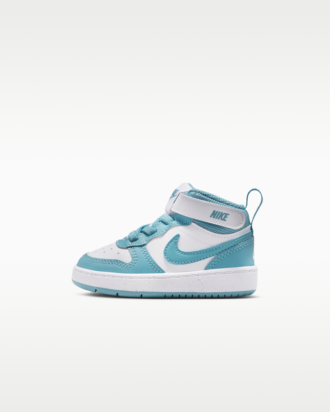 Nike Court Borough Mid 2 Baby/Toddler Shoes - White/Denim Turquoise