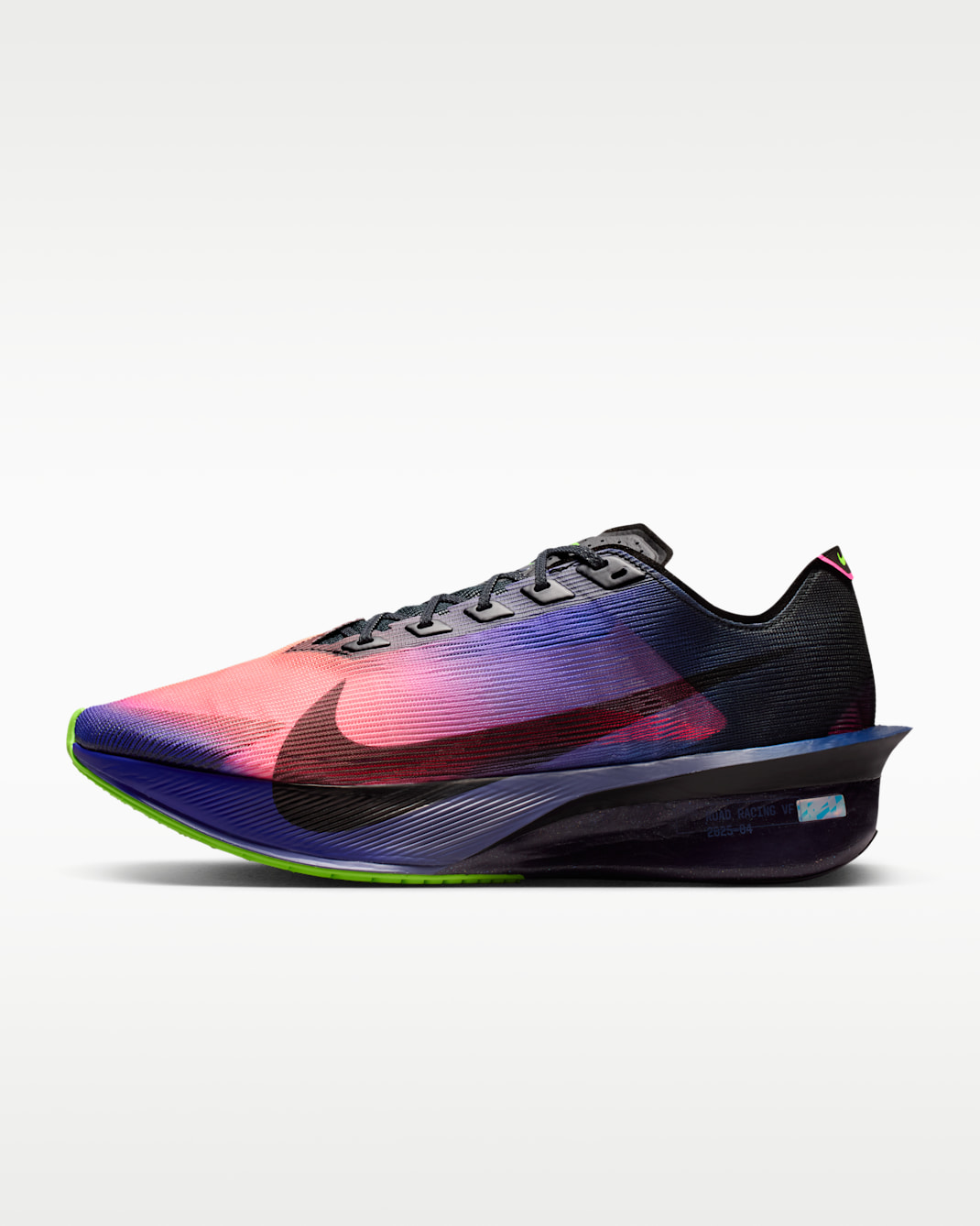 Nike Vaporfly 4 Men's Road Racing Shoes - Dark Obsidian/Purple Dynasty/Flash Crimson/Black