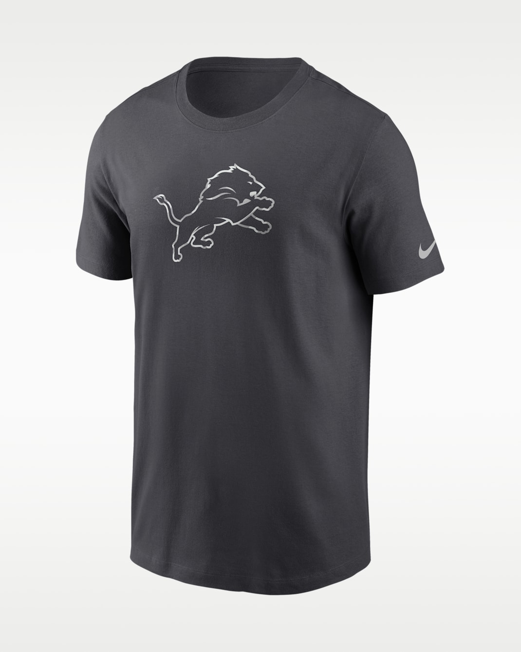 Detroit Lions Fractal Logo Men's Nike NFL T-Shirt - Anthracite