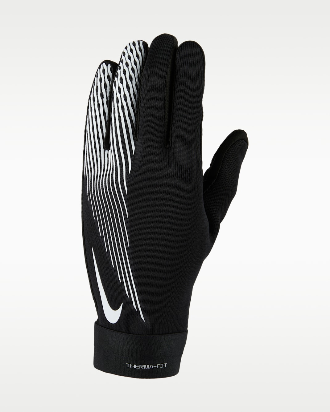 Nike Academy Therma-FIT Football Gloves - Black/Black/White