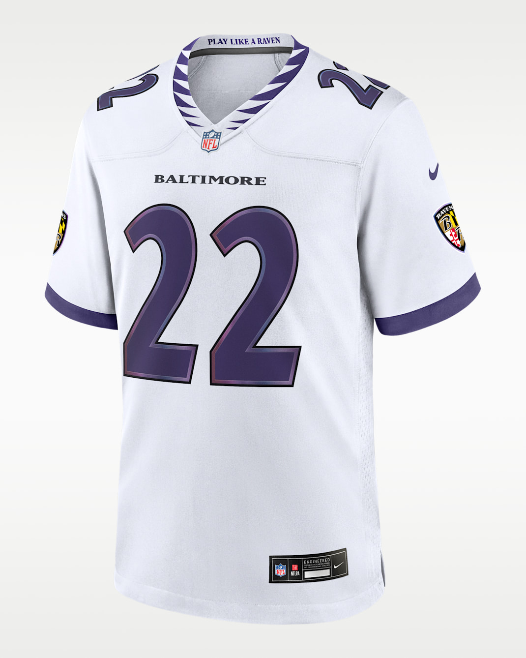 Derrick Henry Baltimore Ravens Men's Nike NFL Game Jersey - White