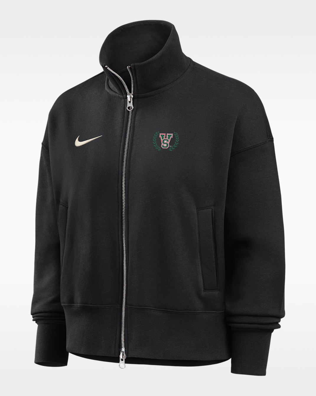Nike College (Mississippi Valley State University) Women's Nike Phoenix Fleece Track Jacket - Black