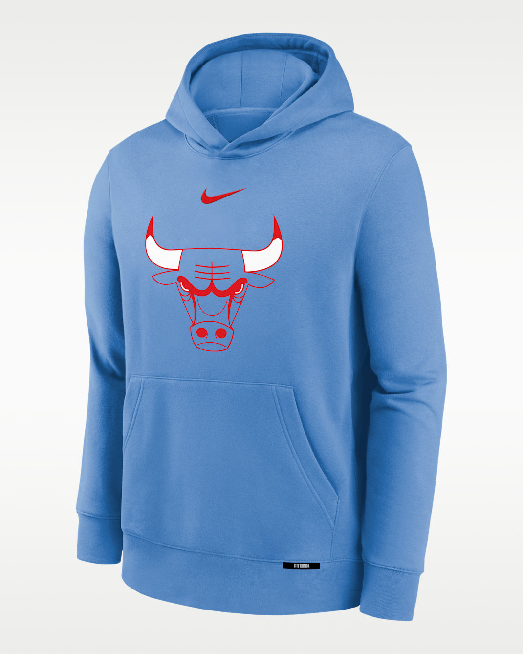 Chicago Bulls Club Fleece City Edition Big Kids' Fleece Hoodie - Valor Blue