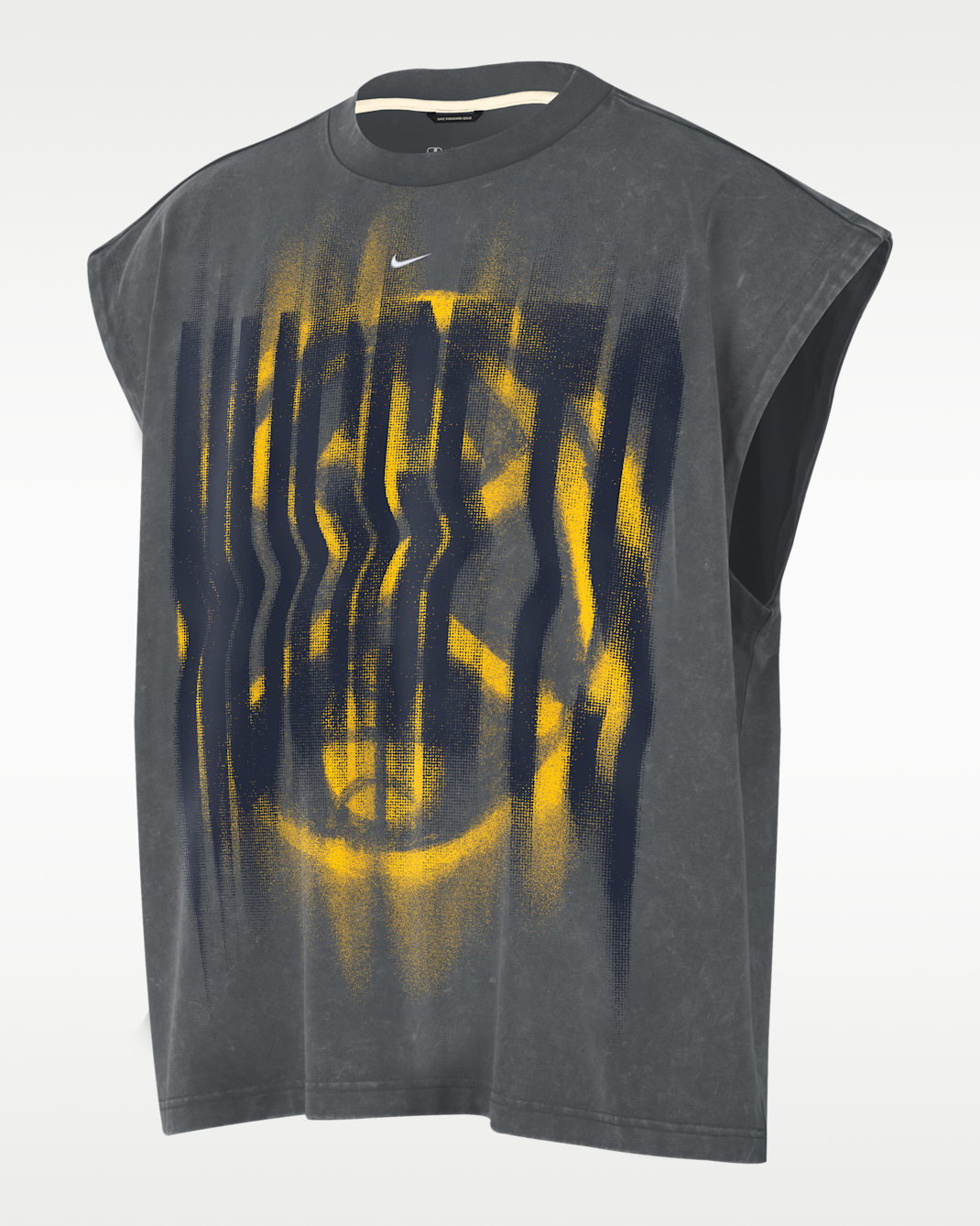 Camiseta de básquetbol sin mangas para hombre Denver Nuggets Standard Issue - Gris hierro/Blanco