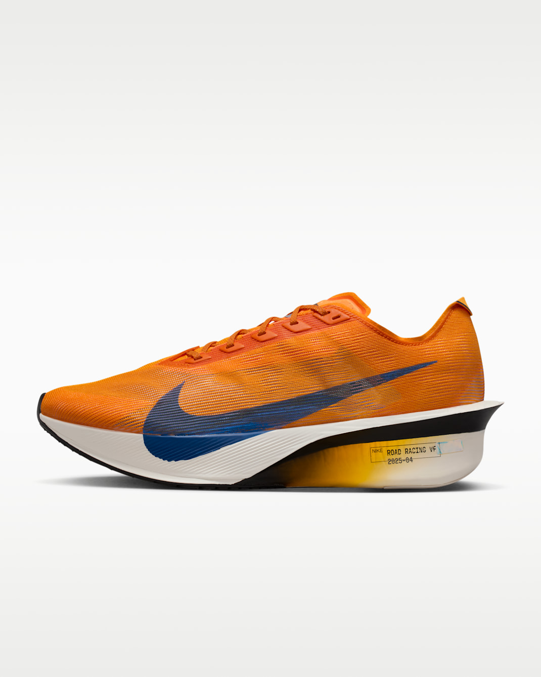 Nike Vaporfly 4 Men's Road Racing Shoes - Orange Peel/Black/Sail/Team Royal