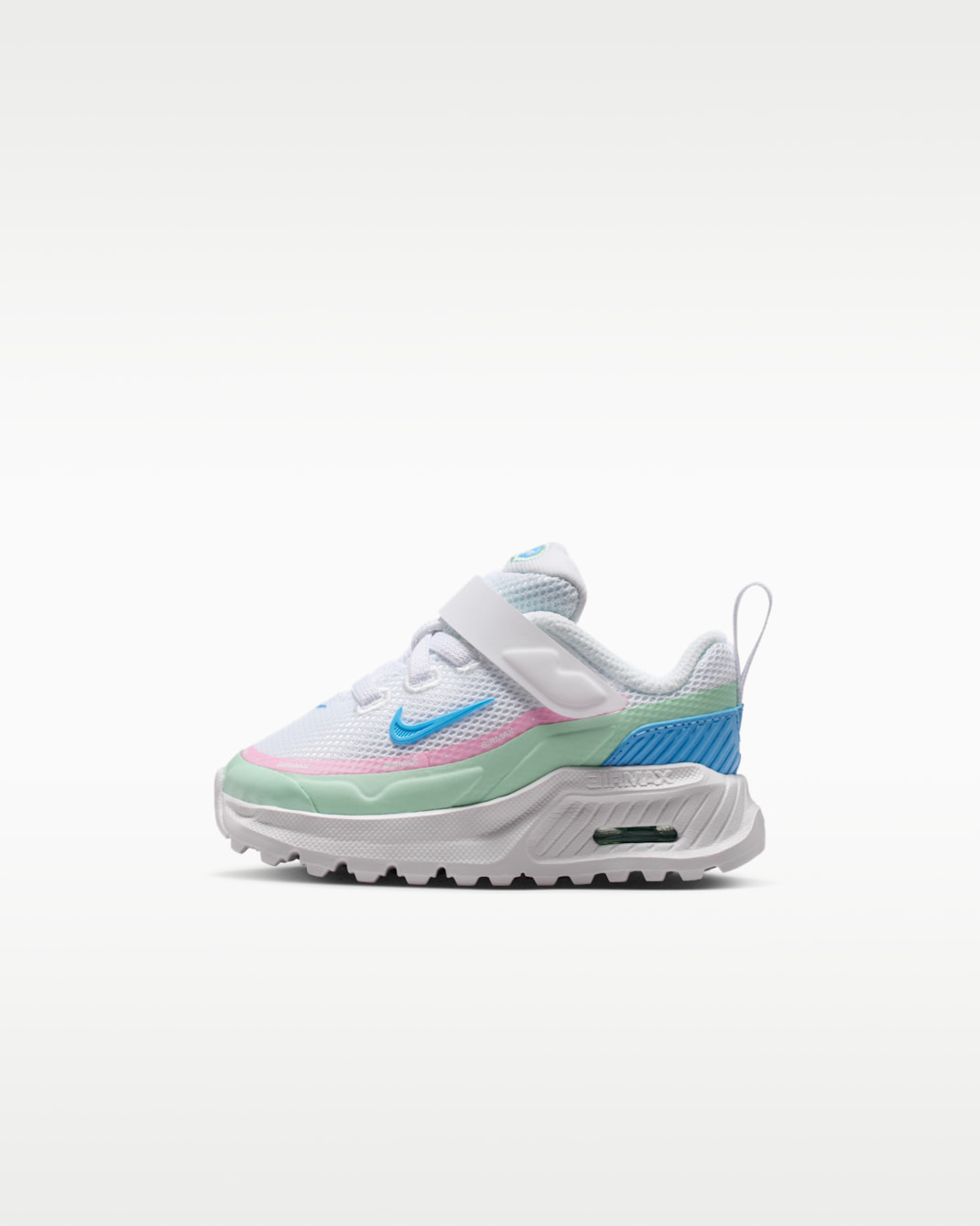 Nike Air Max Bia Baby/Toddler Shoes - White/Arctic Green/Pink Rise/Football Blue
