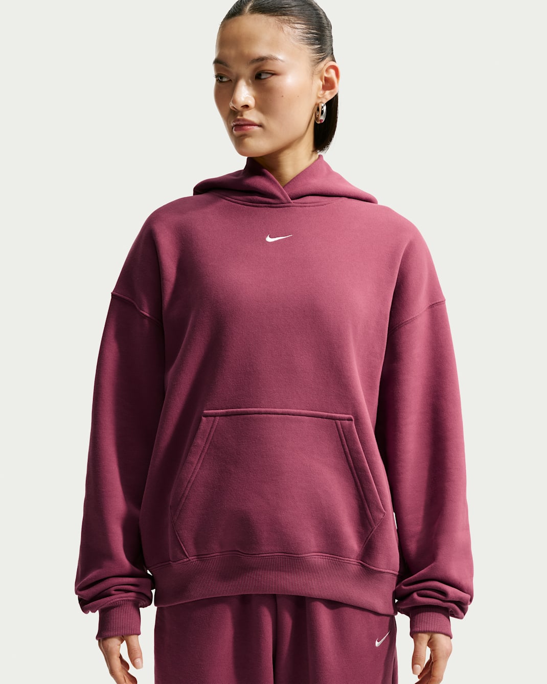 W NK STDO FLC MW OS PO HDY - Pink Smoke/Sail