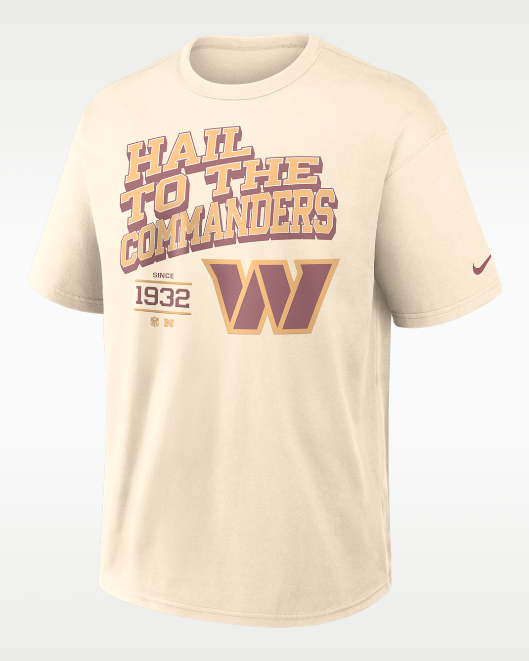 Washington Commanders Max90 Men's Nike NFL T-Shirt - Natural