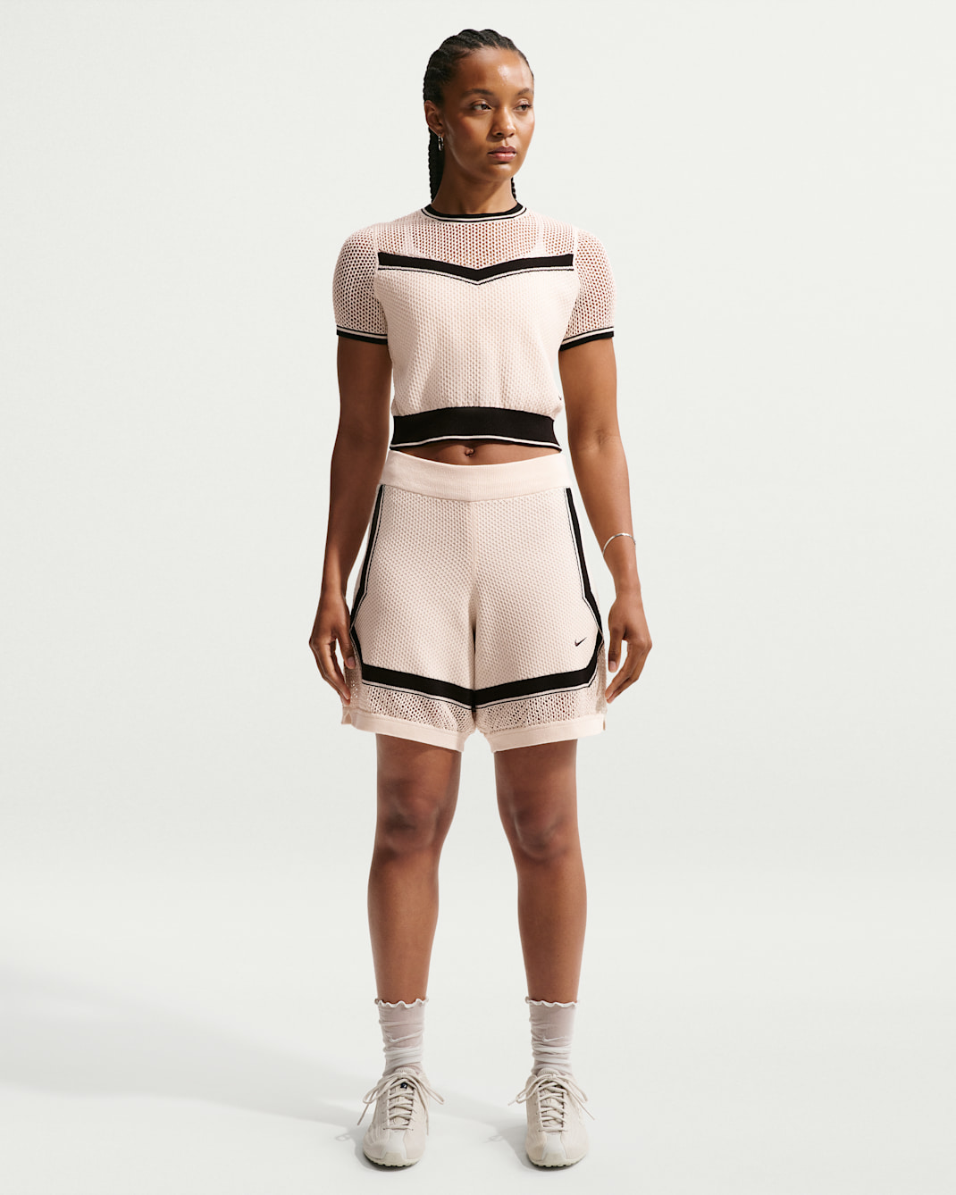 Short taille mi-haute Nike Sportswear Chill Knit pour femme - Chalk/Noir/Noir