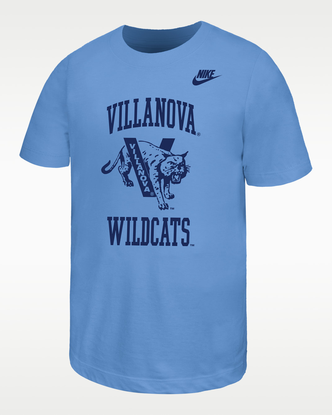 Playera de futbol americano Nike para niños talla grande Villanova Wildcats - Azul valor