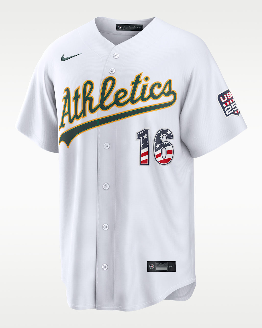 Nick Kurtz Athletics USA 250 Men's Nike MLB Stadium Jersey - White