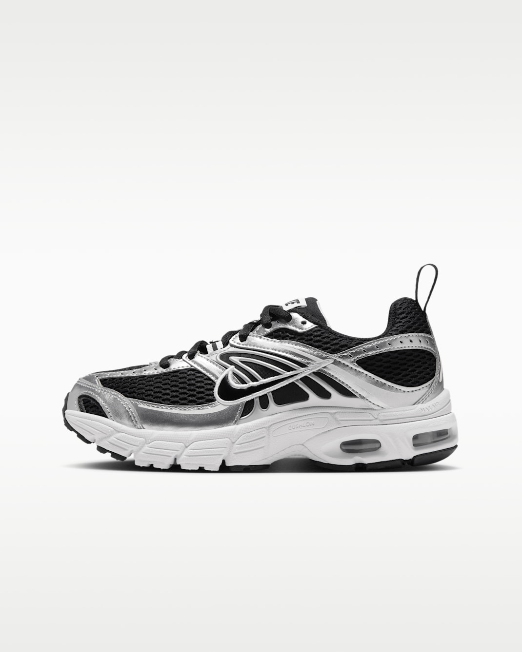 Nike Air Max Moto 2K Older Kids' Shoes - Black/Metallic Silver/White/Black