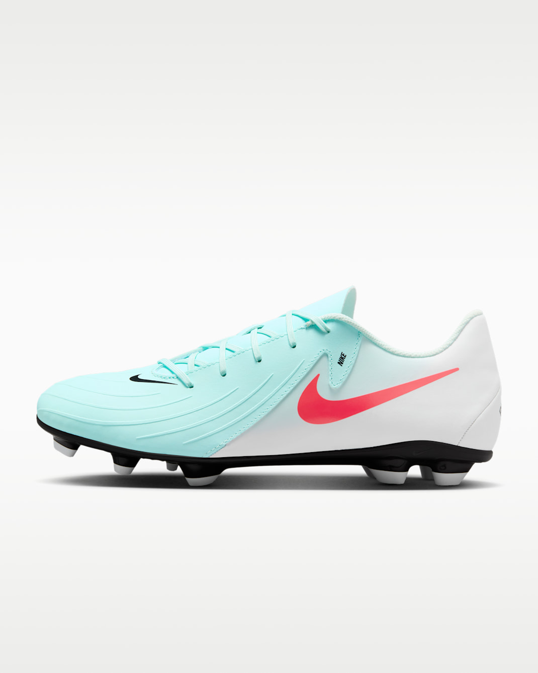나이키 팬텀 GX 2 클럽 멀티 그라운드 로우 탑 클리트 축구화 - 민트/오프 누아르/아토믹 레드