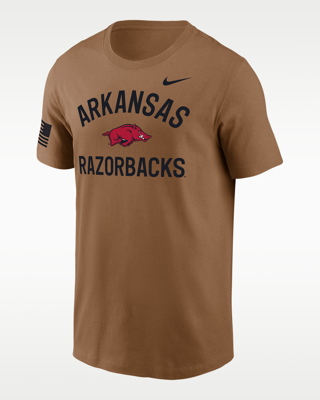 Arkansas Razorbacks Men's Nike Dri-FIT College T-Shirt - Brown