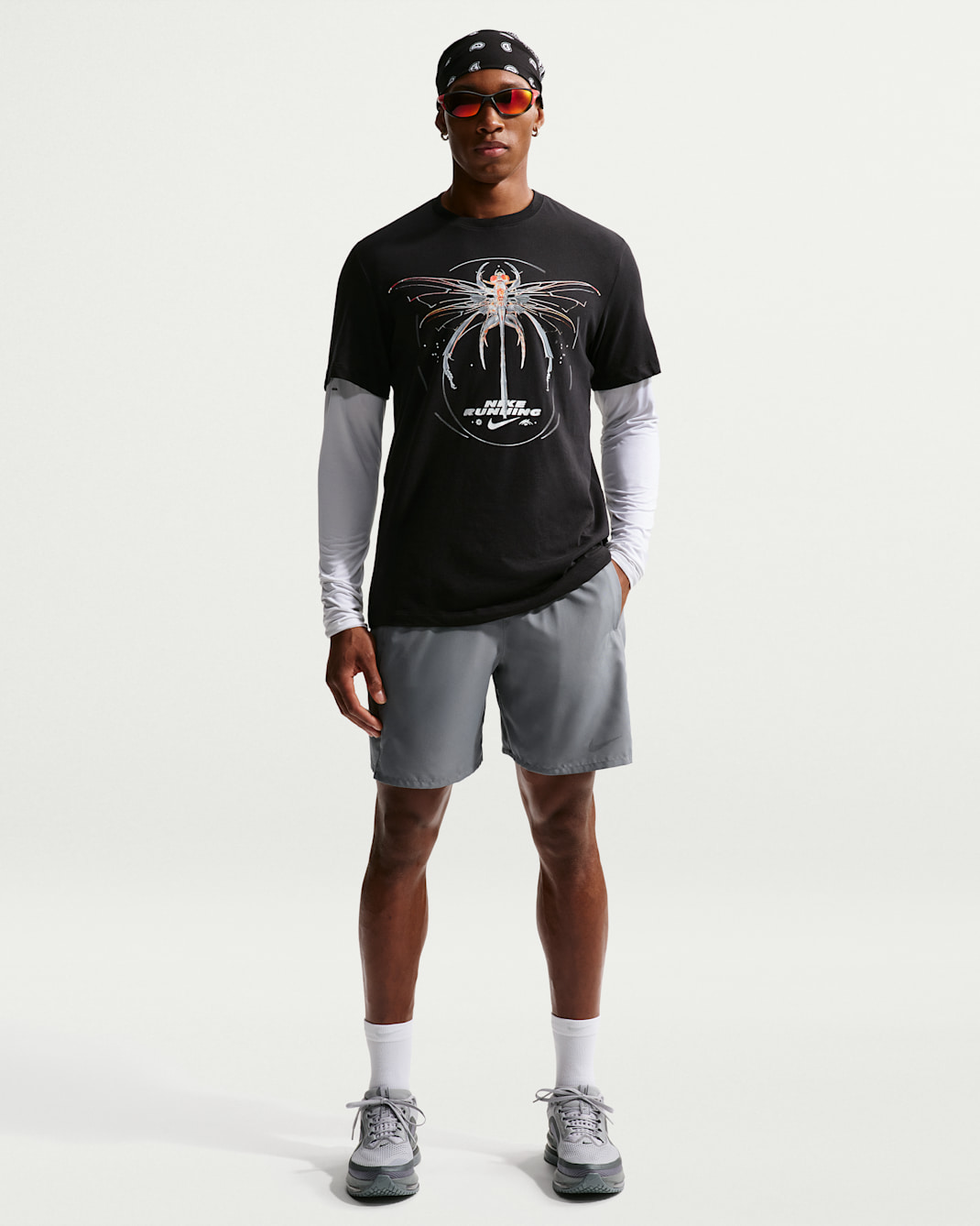 Nike Miler Men's Dri-FIT 18cm (approx.) Unlined Running Shorts - Smoke Grey/Smoke Grey