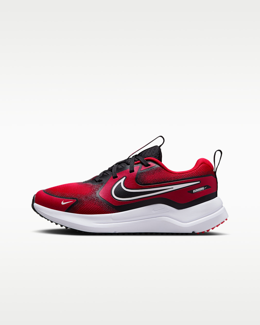 Nike Cosmic Runner Big Kids' Road Running Shoes - University Red/Black/White