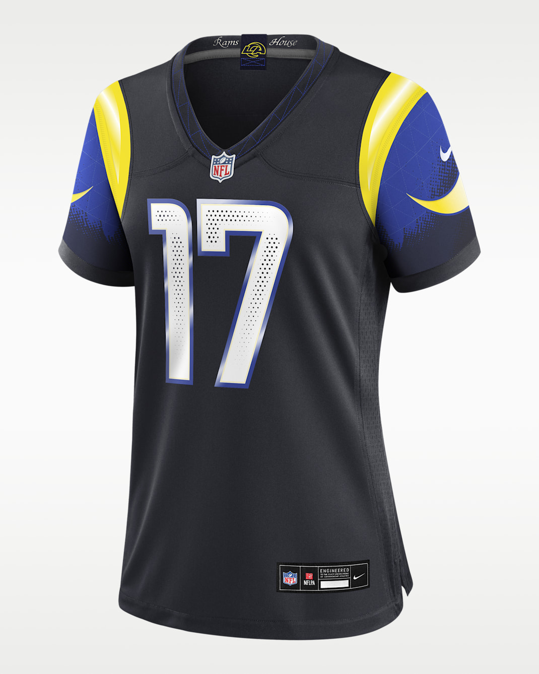 Jersey Nike de la NFL Game para mujer Davante Adams Los Angeles Rams Rivalries Collection - Azul marino