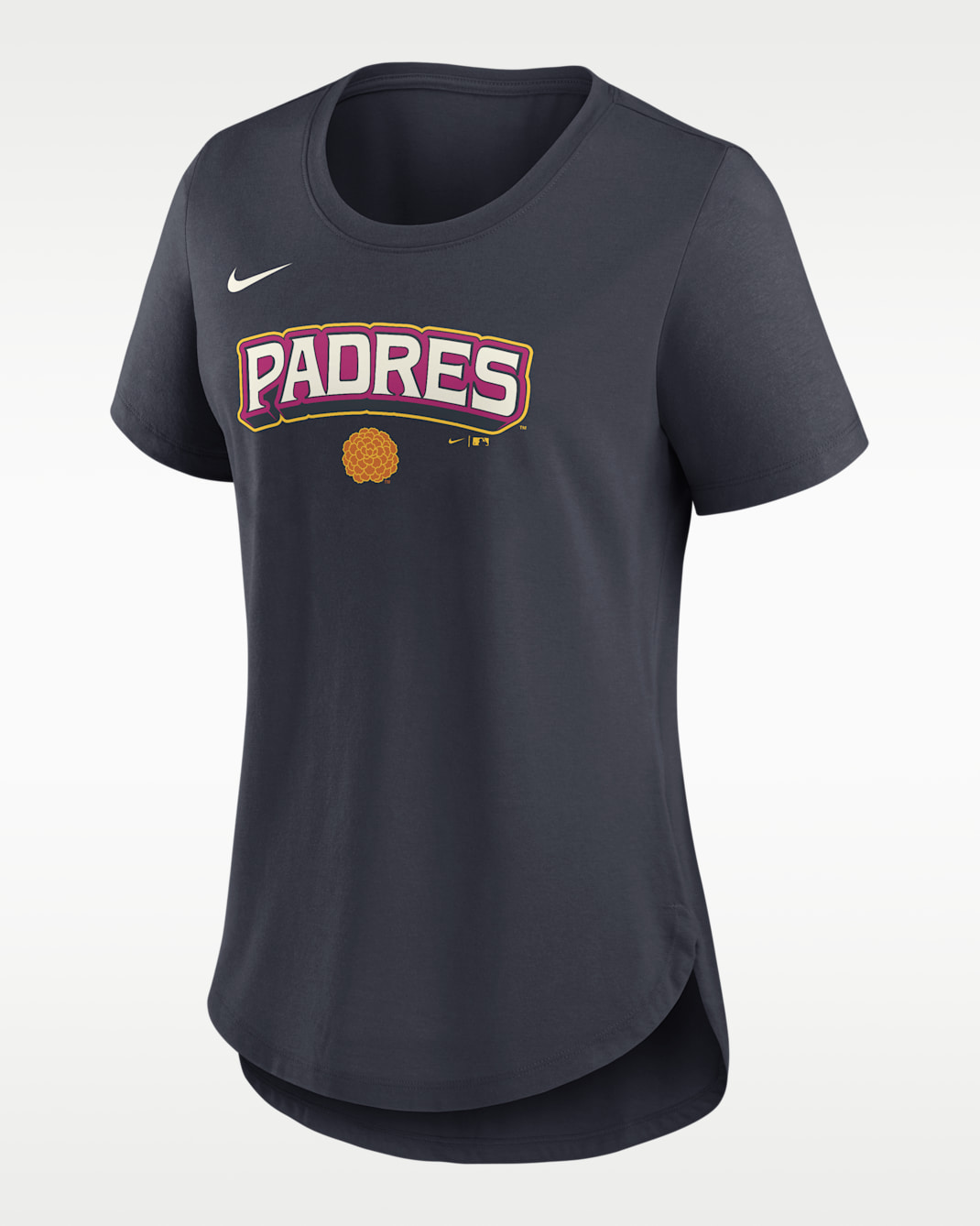 San Diego Padres Team Phrase City Connect Lockup Women's Nike MLB T-Shirt - Black