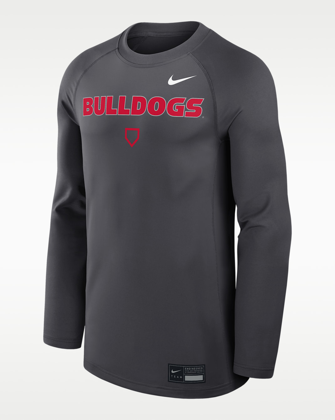 Georgia Dugout Game Time Men's Nike Dri-FIT College Long-Sleeve T-Shirt - Anthracite