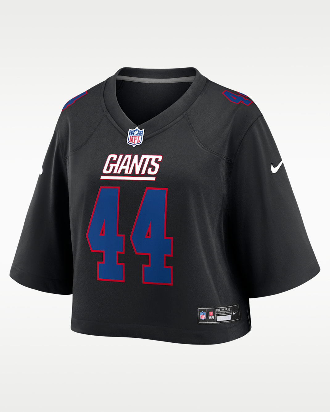 Cam Skattebo New York Giants Women's Nike NFL Cropped Tundra Game Jersey - Black
