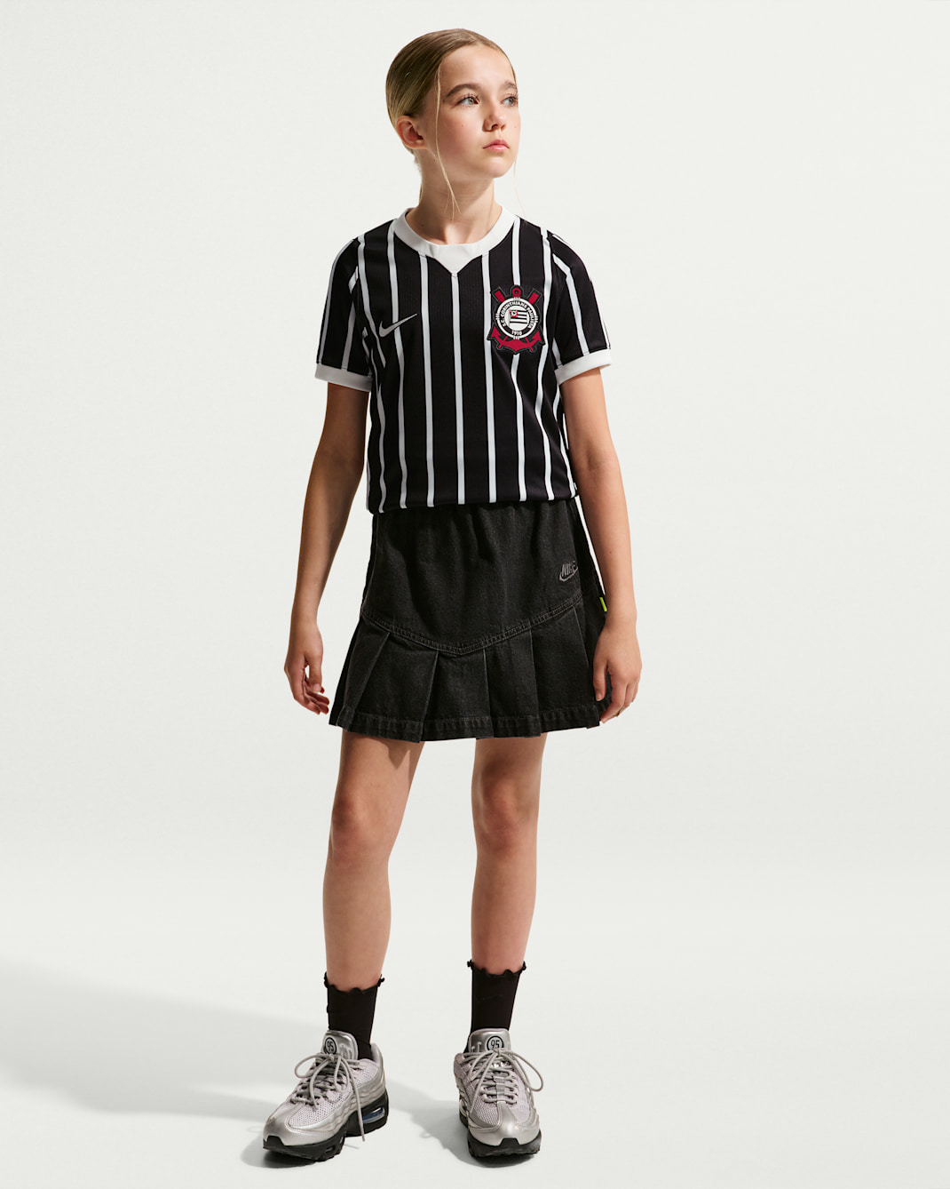 S.C. Corinthians 2026/27 Stadium Away Big Kids' Nike Dri-FIT Soccer Replica Jersey