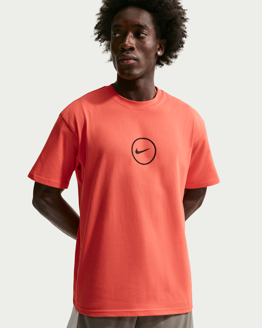 Nike Men's Basketball T-Shirt - Turf Orange