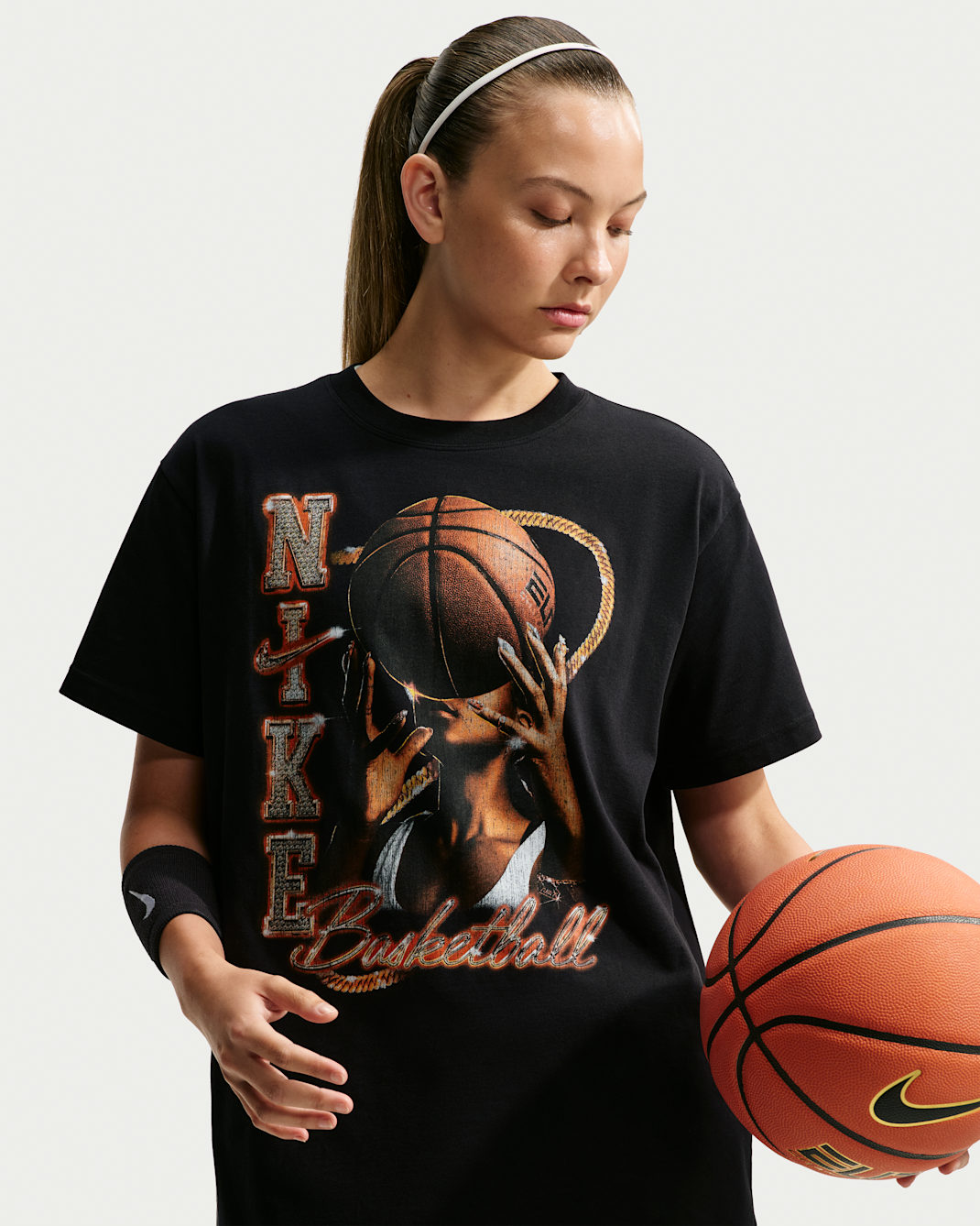 Playera de básquetbol para mujer Nike Classic - Negro