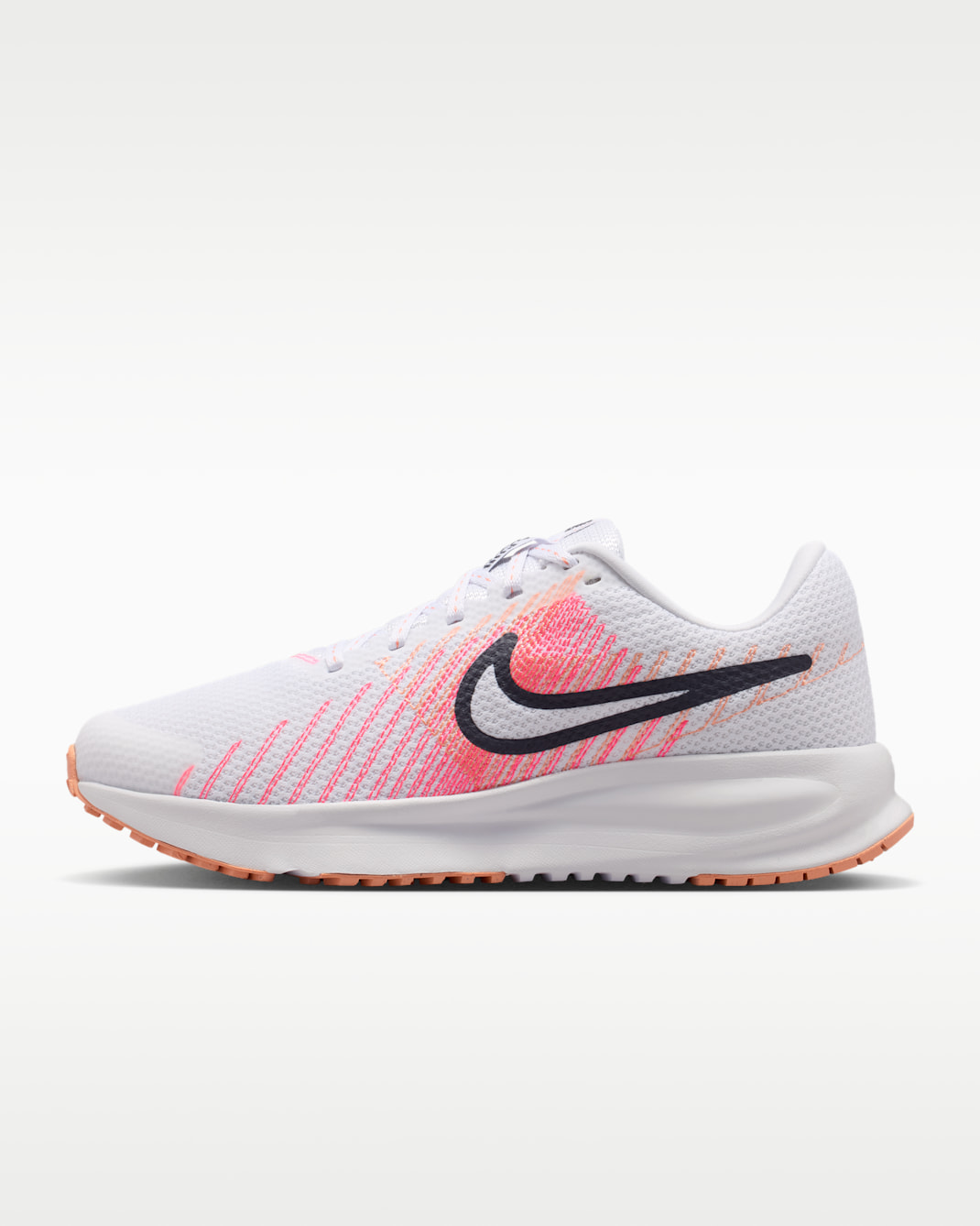 Nike Run Defy hardloopschoenen voor dames (straat) - Wit/Hyper Pink/Crimson Bliss/Gridiron
