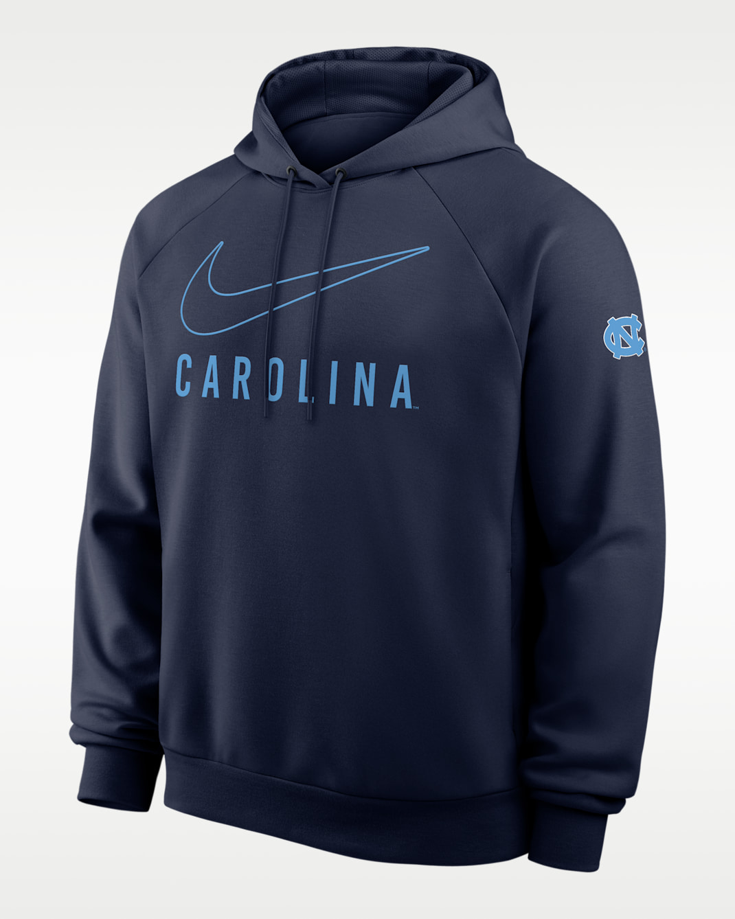 North Carolina Premium Performance Men's Nike Dri-FIT College Pullover Hoodie - Navy