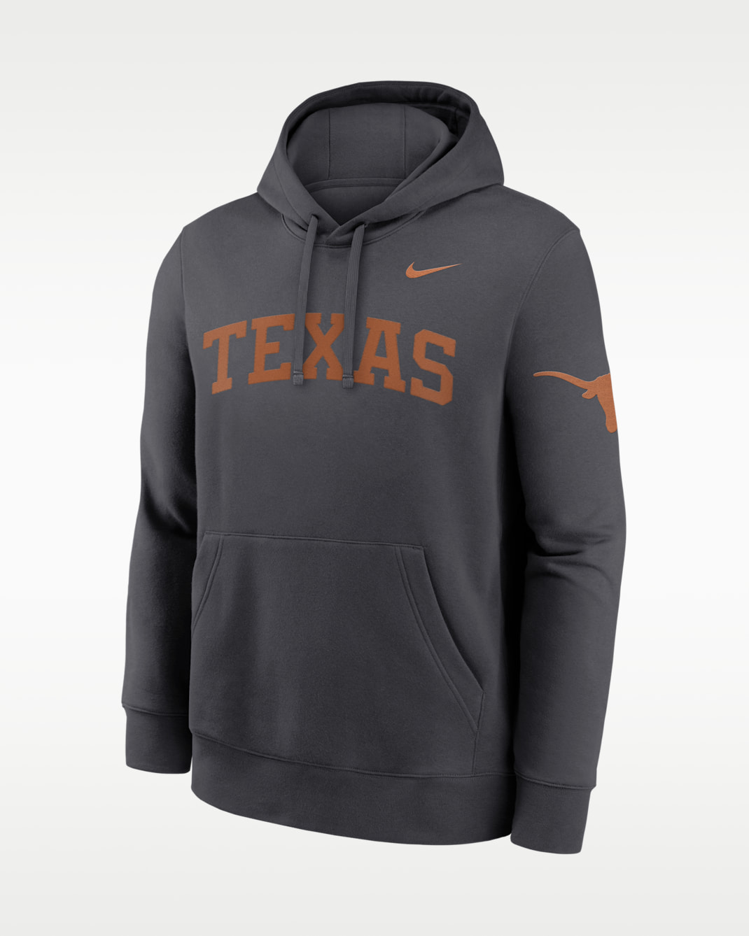 Sudadera con gorro sin cierre universitaria Nike para hombre Texas Sideline Club - Antracita