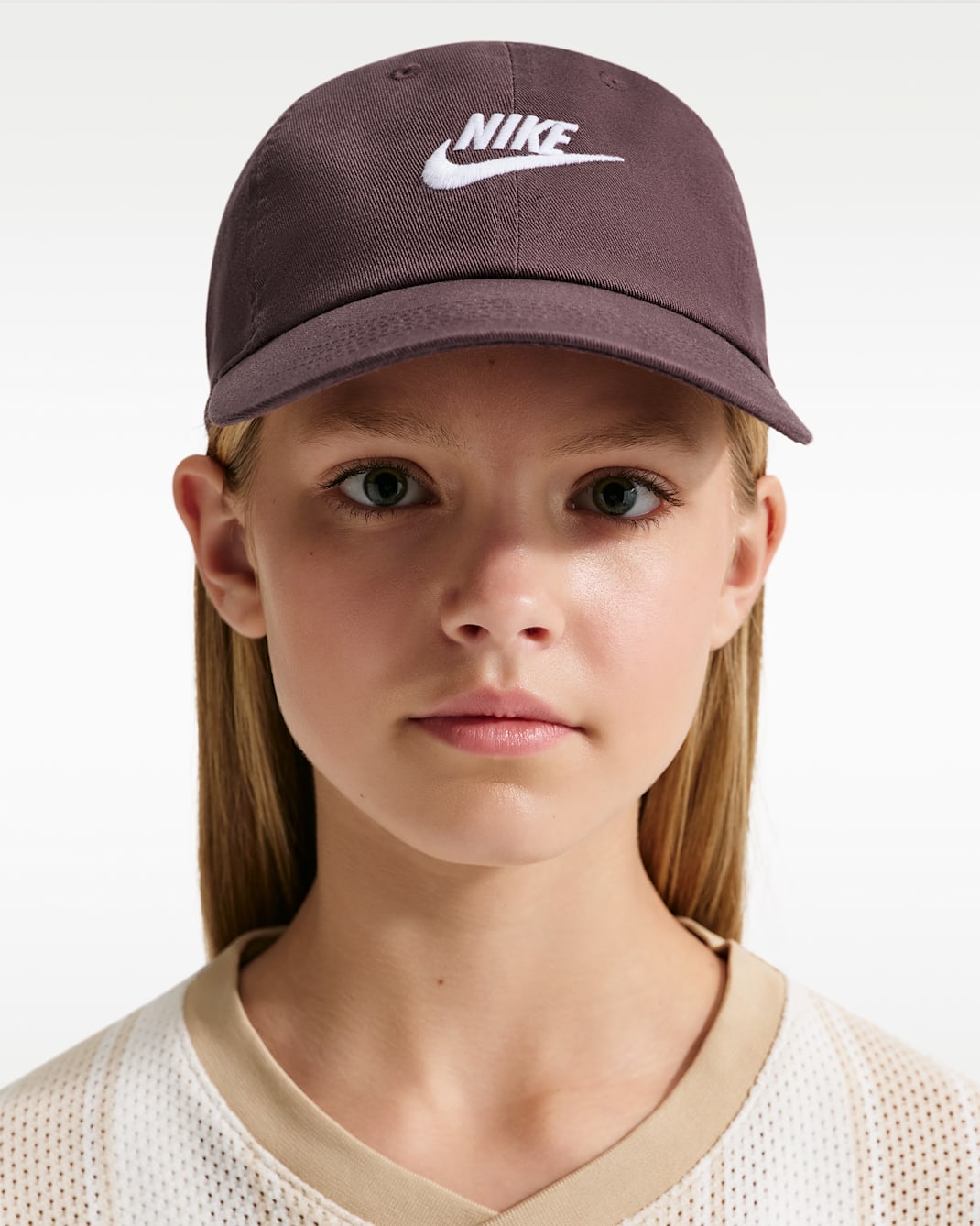 Nike Club unstrukturierte Futura Wash-Cap für Kinder - Tattoo/Weiß