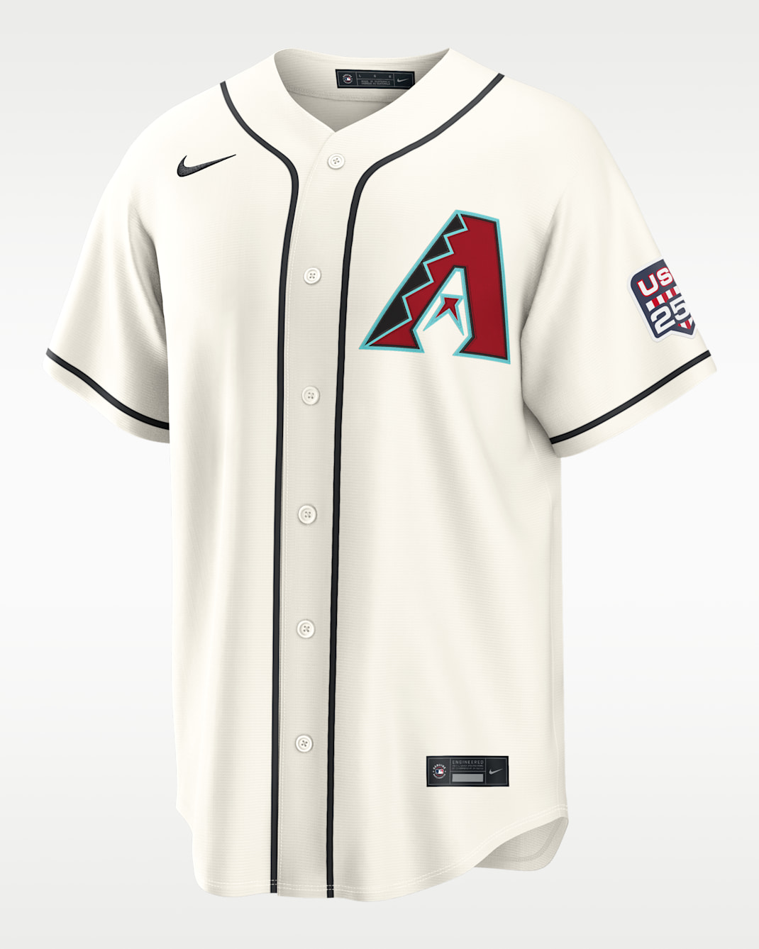 Corbin Carroll Arizona Diamondbacks USA 250 Men's Nike MLB Stadium Jersey - Cream