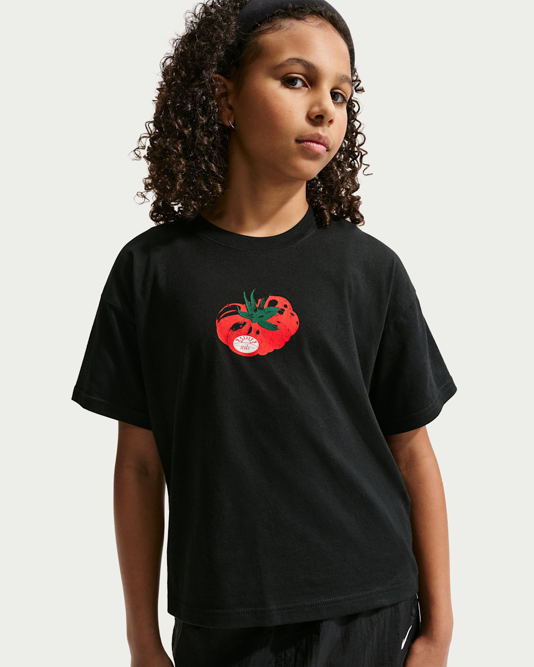 T-shirt ample Nike Sportswear pour ado - Noir