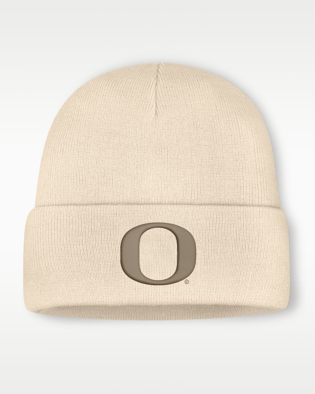 Oregon Men's Nike College Cuffed Beanie - Natural