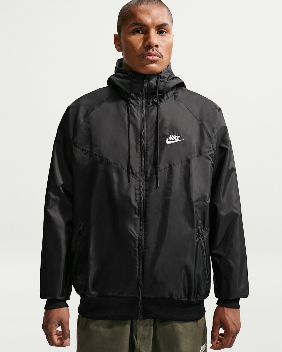 Nike Sportswear Windrunner Men's Hooded Jacket - Black/White