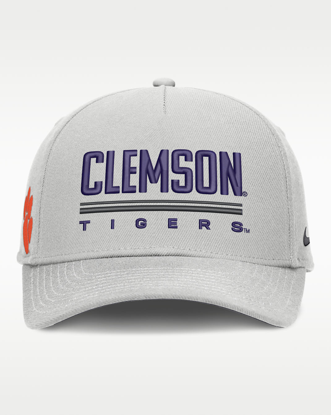 Clemson Sideline Practice Rise Men's Nike Dri-FIT College Adjustable Hat