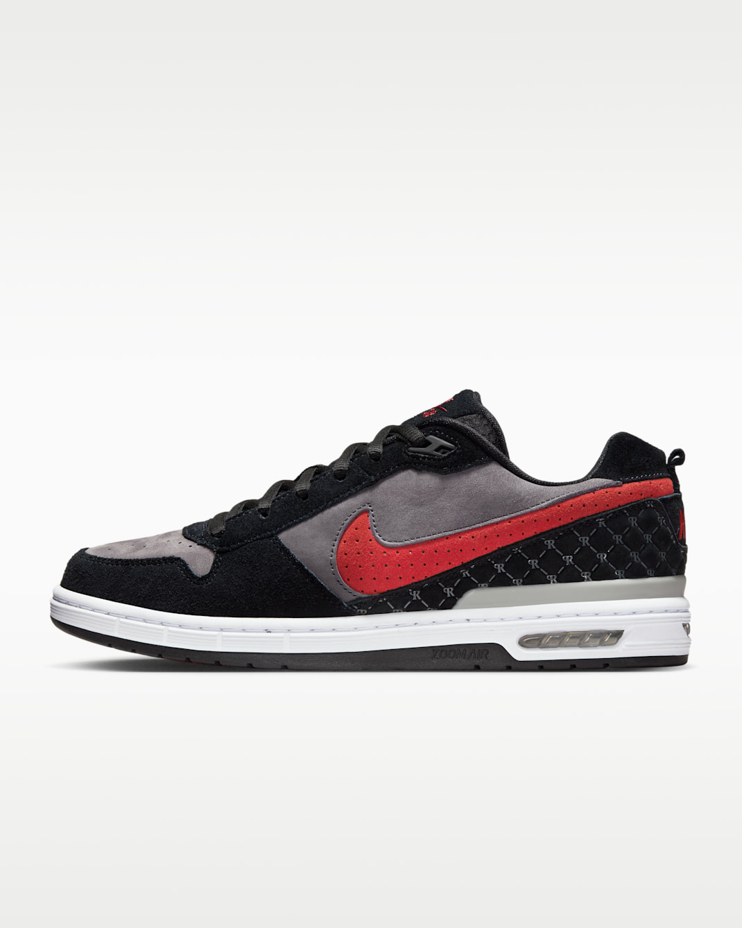 รองเท้าสเก็ตบอร์ด Paul Rodriguez Zoom Air Low - ดำ/Flint Grey/ดำ/Varsity Red