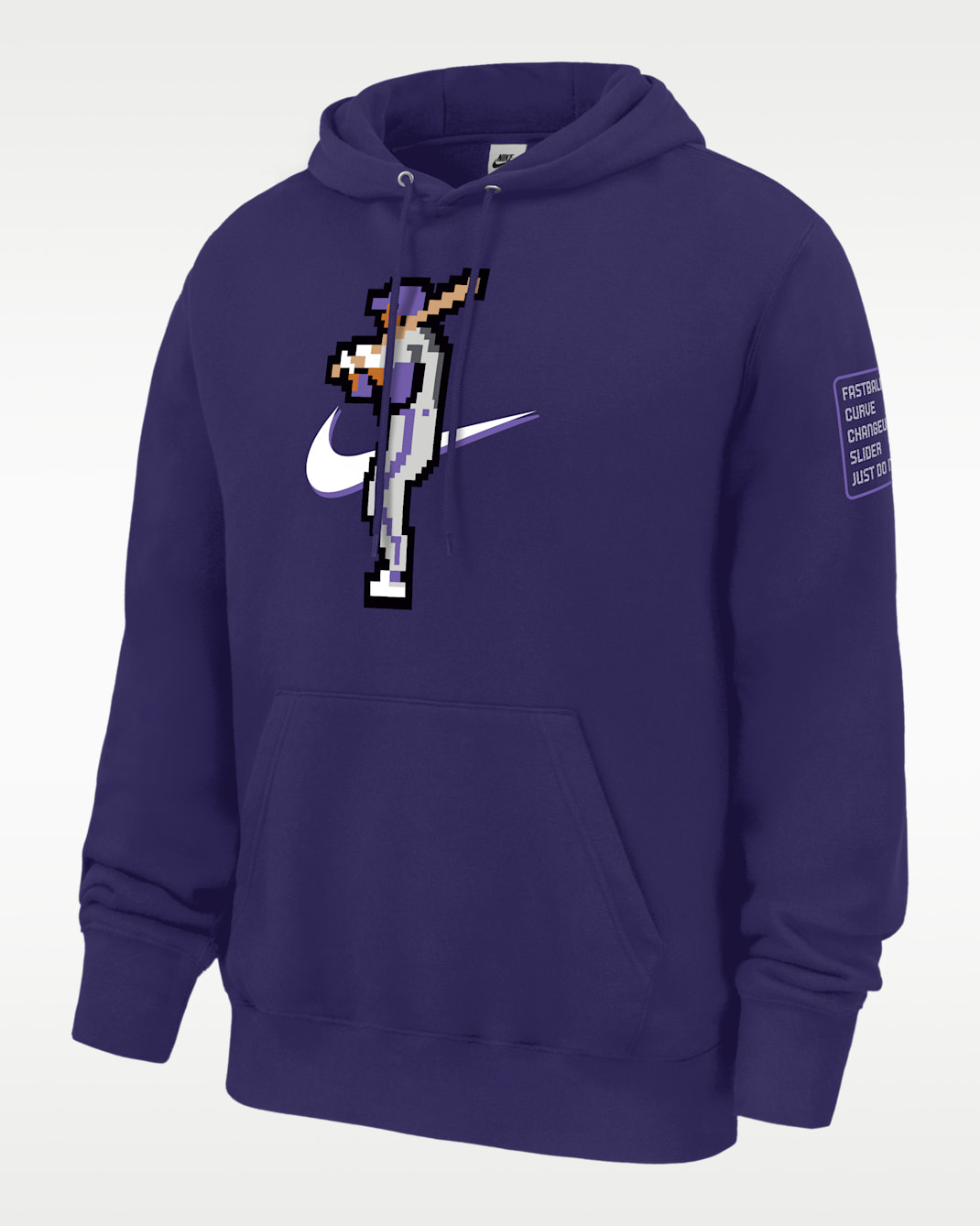 Nike Club Fleece Men's Pullover Baseball Hoodie - New Orchid