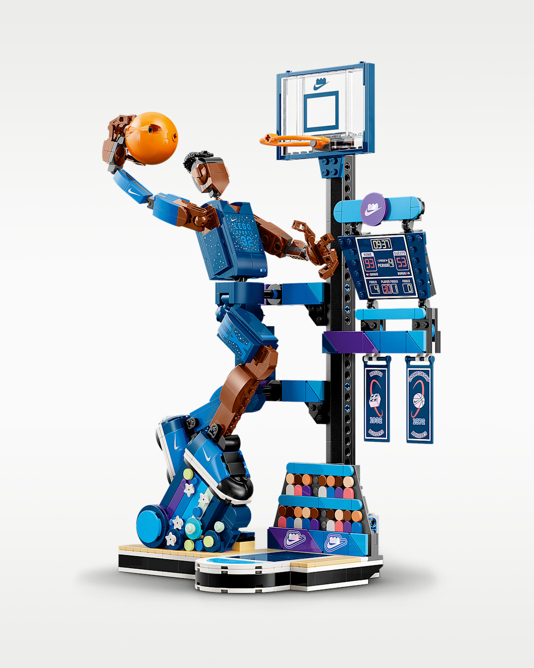 Nike Slam Dunk x LEGO® Set Building Kit - Blue/Black