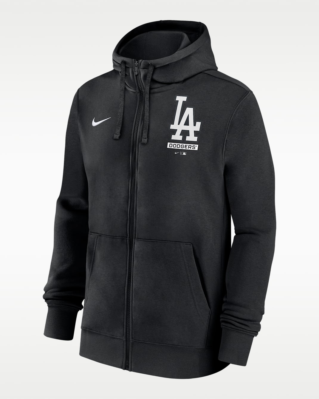 Los Angeles Dodgers Lockup Men's Nike MLB Full-Zip Hoodie - Black