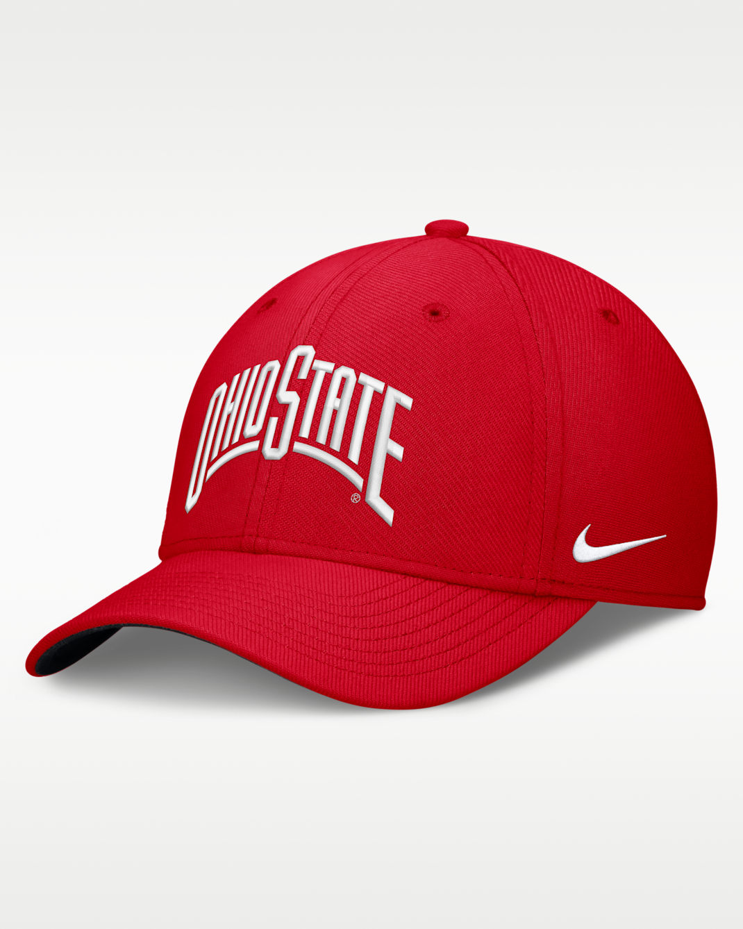 Ohio State Classic Swooshflex Men's Nike Dri-FIT College Hat - Red