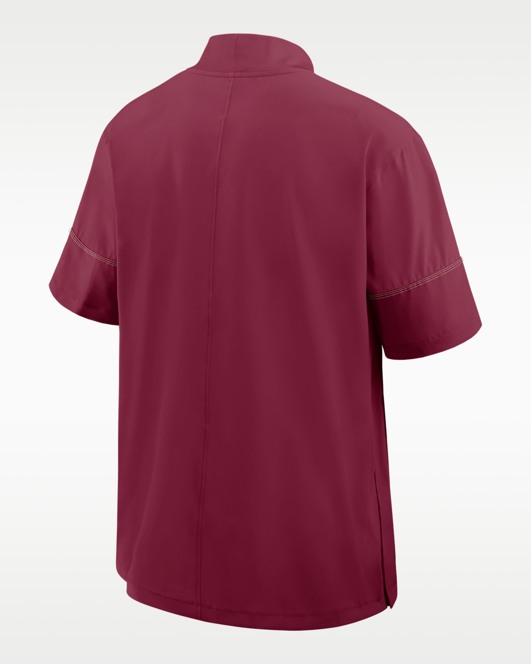 Florida State Sideline Coach Men's Nike College 1/2-Zip Short-Sleeve Hooded Jacket