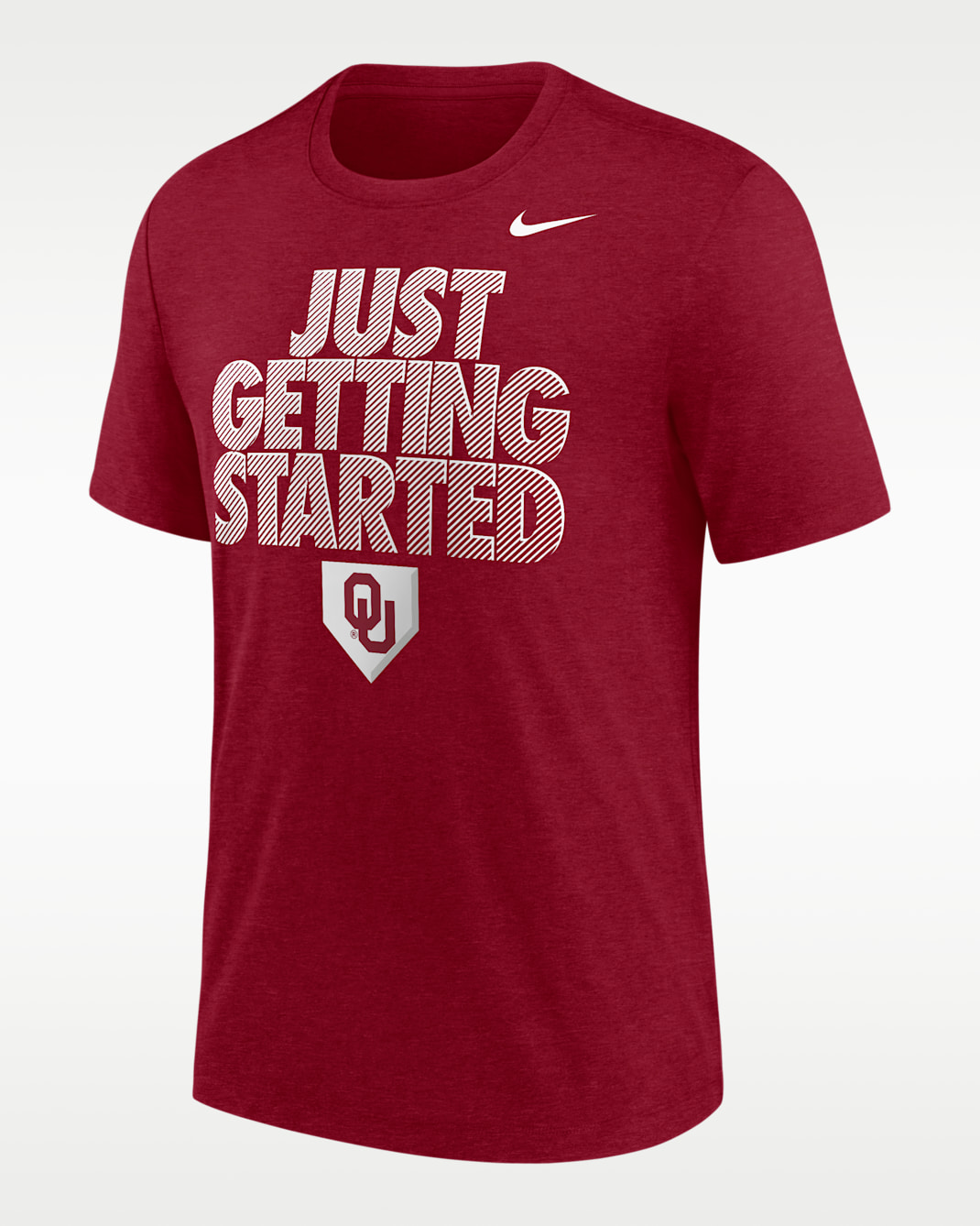 Playera de béisbol de manga corta para hombre Nike College (Oklahoma Sooners) - Carmesí team