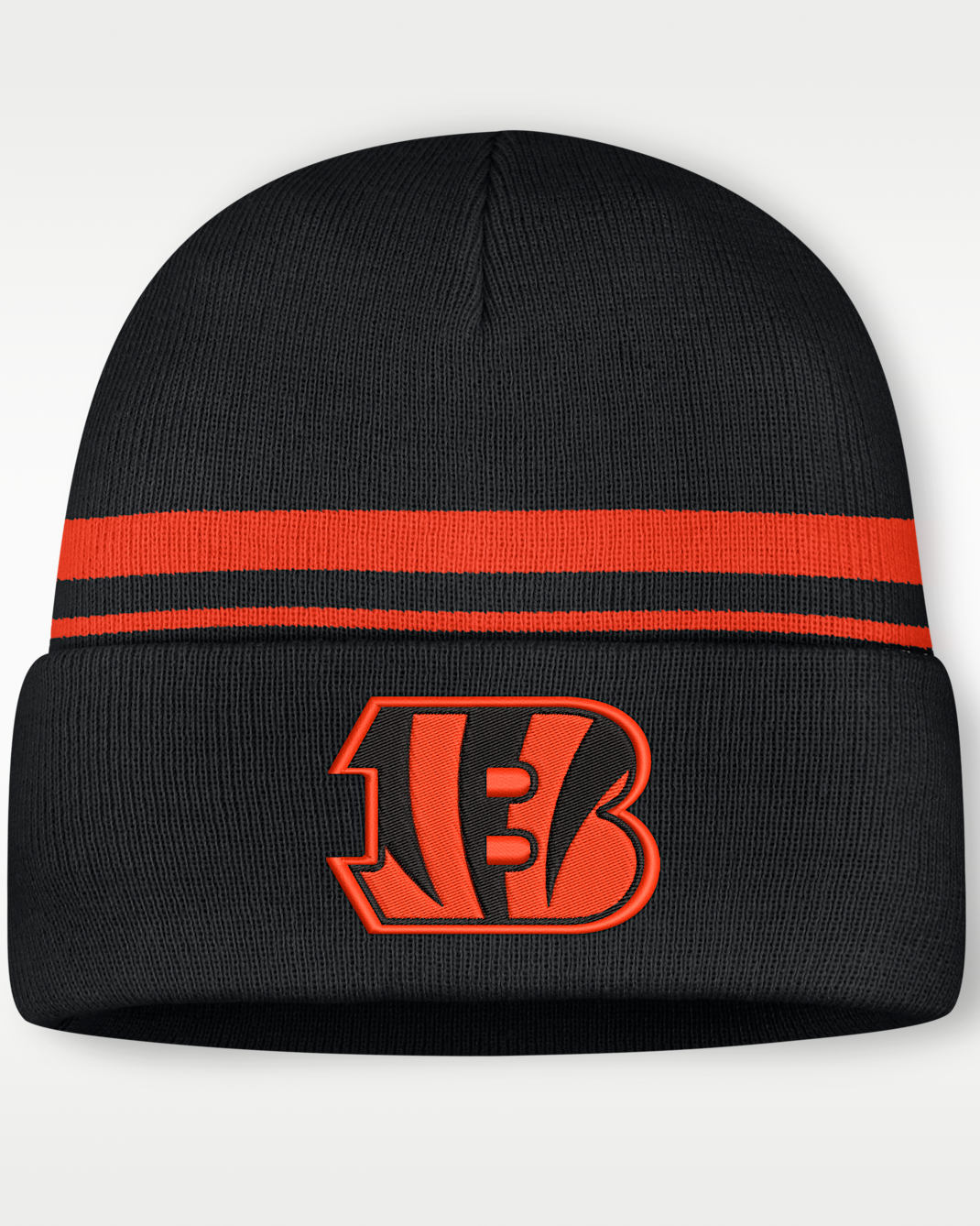Gorro con dobladillo de la NFL Nike para hombre Cincinnati Bengals Primetime Utility - Negro