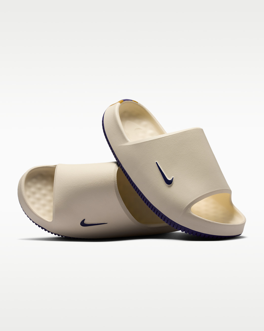 Nike Calm (Baltimore Ravens) Men's NFL Slides - Sail/Ochre/New Orchid