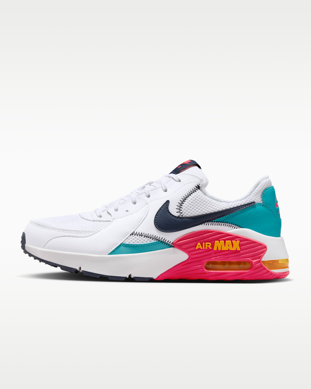 Nike Air Max Excee Men's Shoes - White/Dusty Cactus/Laser Orange/Thunder Blue