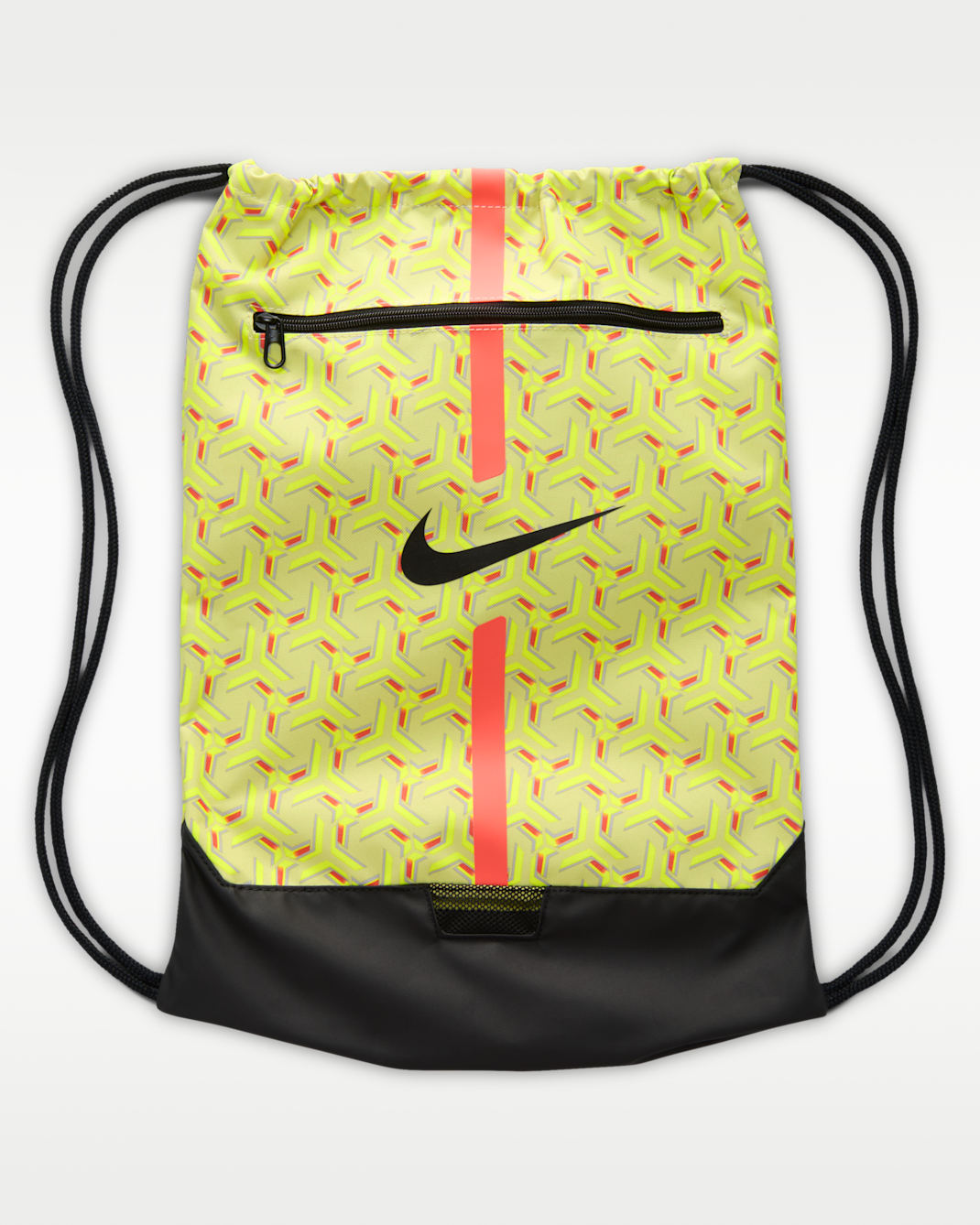 Nike Academy Football Gymsack (18L) - Limelight/Hyper Crimson/Black