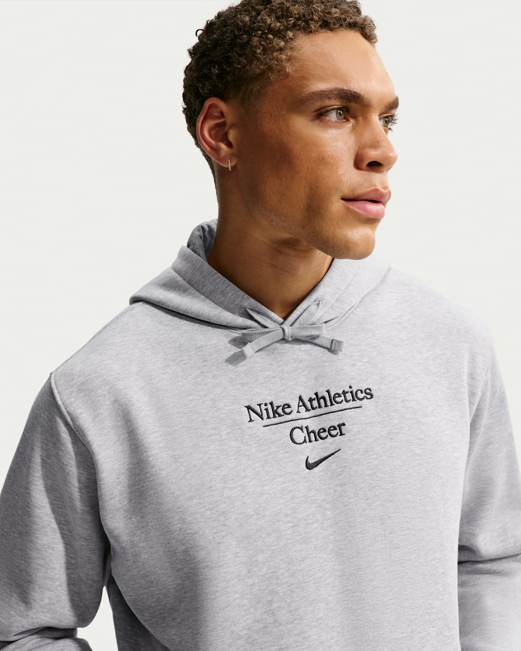 Sudadera con gorro sin cierre Cheer para hombre Nike - Gris oscuro jaspeado